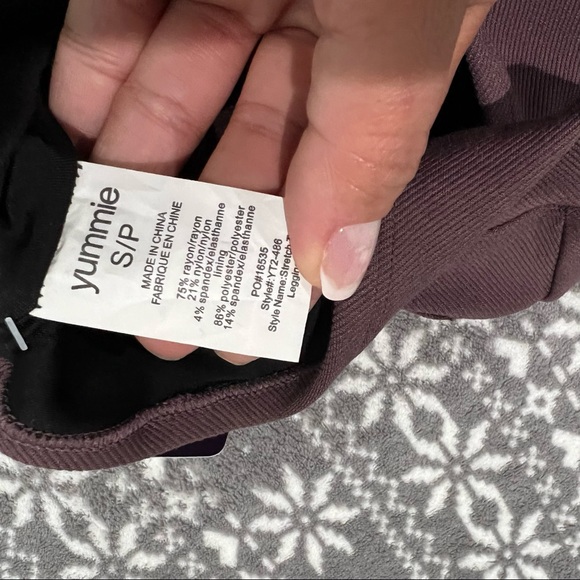 Yummie Stretch Twill Shaping Legging with Pockets In Huckleberry Size‎ Small - Picture 9 of 14